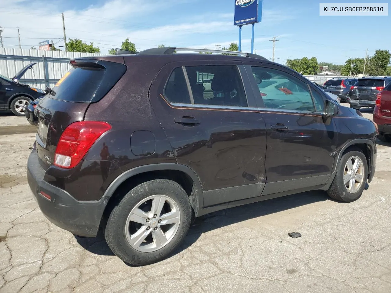 KL7CJLSB0FB258510 2015 Chevrolet Trax 1Lt