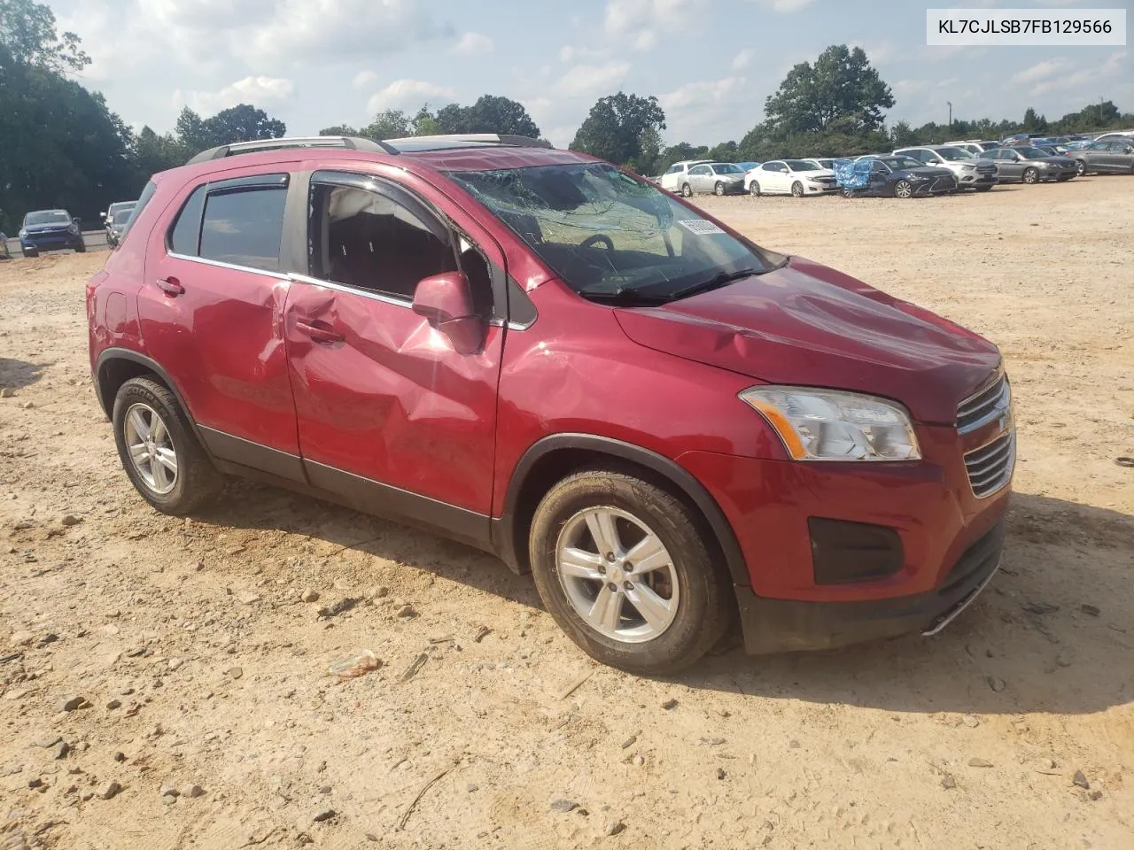 2015 Chevrolet Trax 1Lt VIN: KL7CJLSB7FB129566 Lot: 66980034