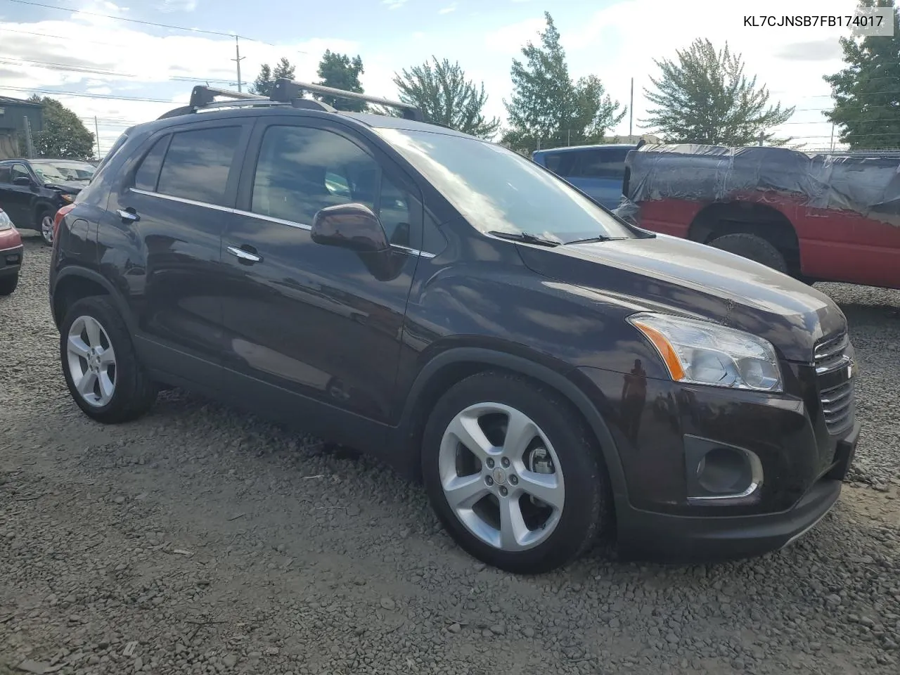 2015 Chevrolet Trax Ltz VIN: KL7CJNSB7FB174017 Lot: 66997204