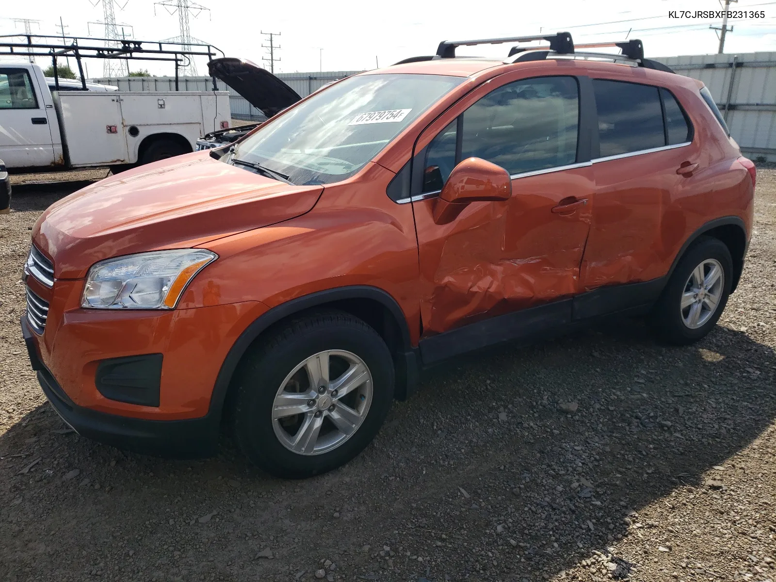 2015 Chevrolet Trax 1Lt VIN: KL7CJRSBXFB231365 Lot: 67979754