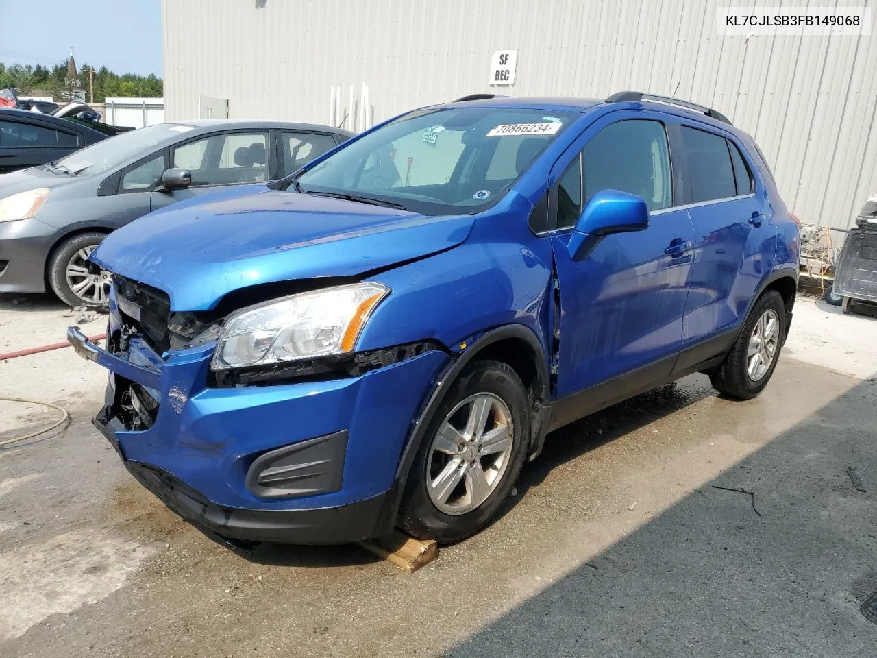 2015 Chevrolet Trax 1Lt VIN: KL7CJLSB3FB149068 Lot: 70866234