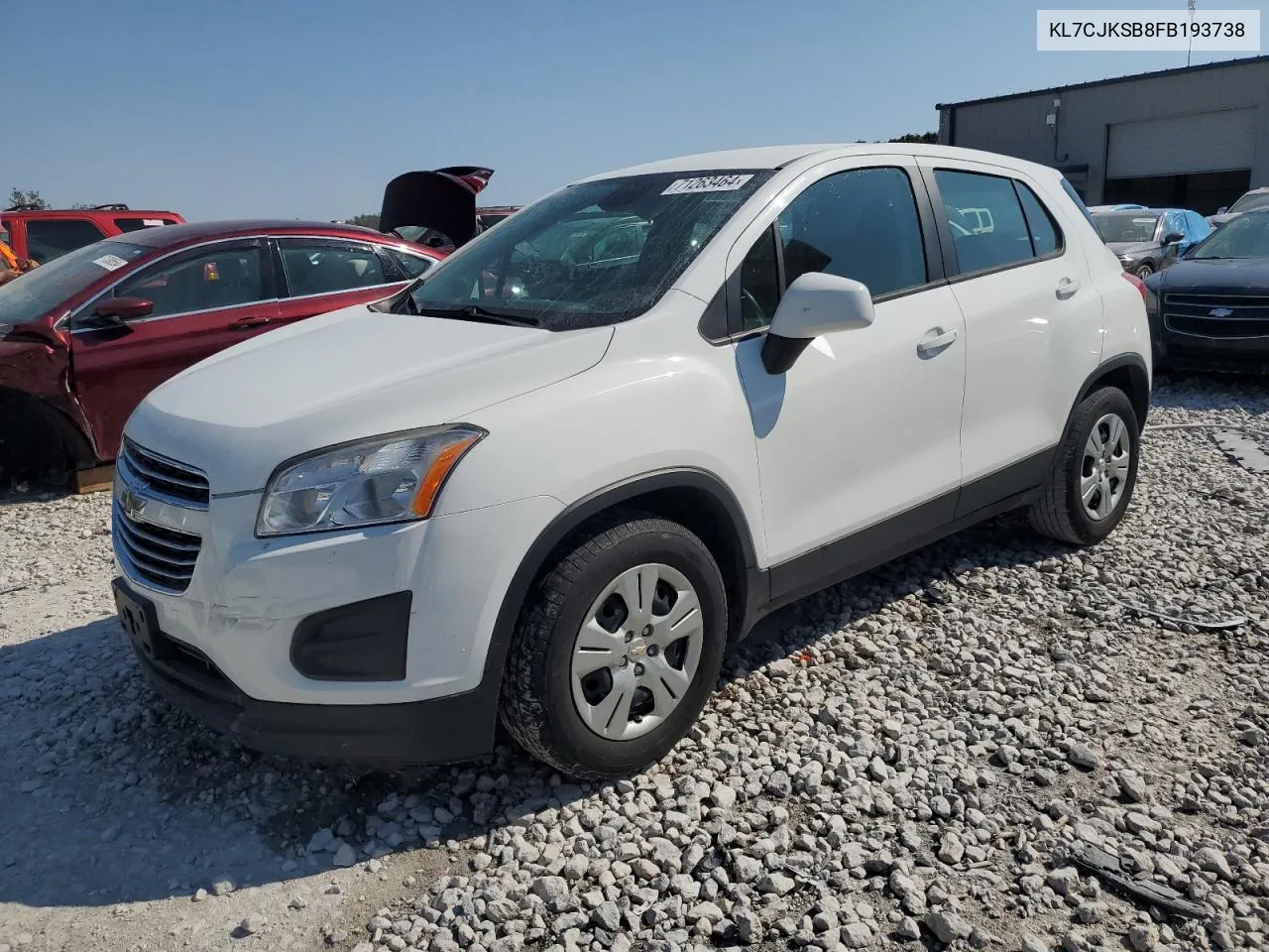 2015 Chevrolet Trax Ls VIN: KL7CJKSB8FB193738 Lot: 71263464