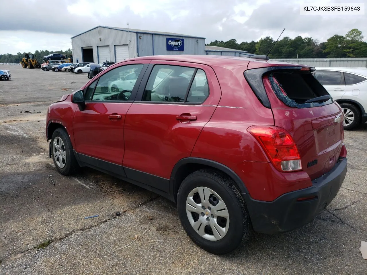 2015 Chevrolet Trax Ls VIN: KL7CJKSB3FB159643 Lot: 71735734