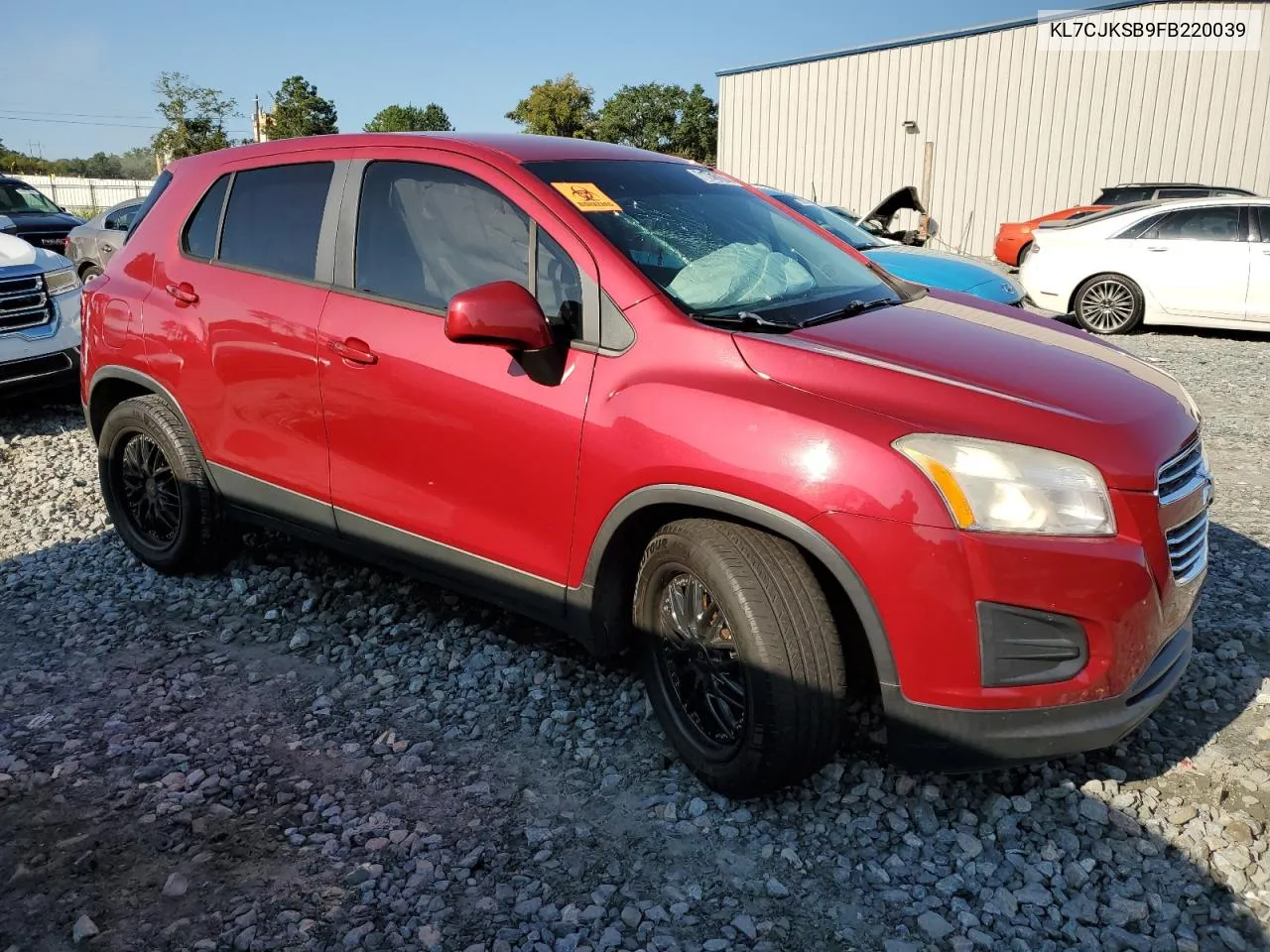 2015 Chevrolet Trax Ls VIN: KL7CJKSB9FB220039 Lot: 71746694