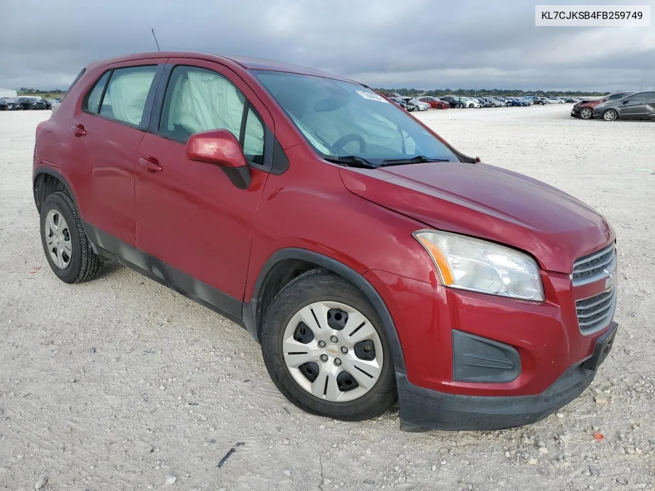 KL7CJKSB4FB259749 2015 Chevrolet Trax Ls