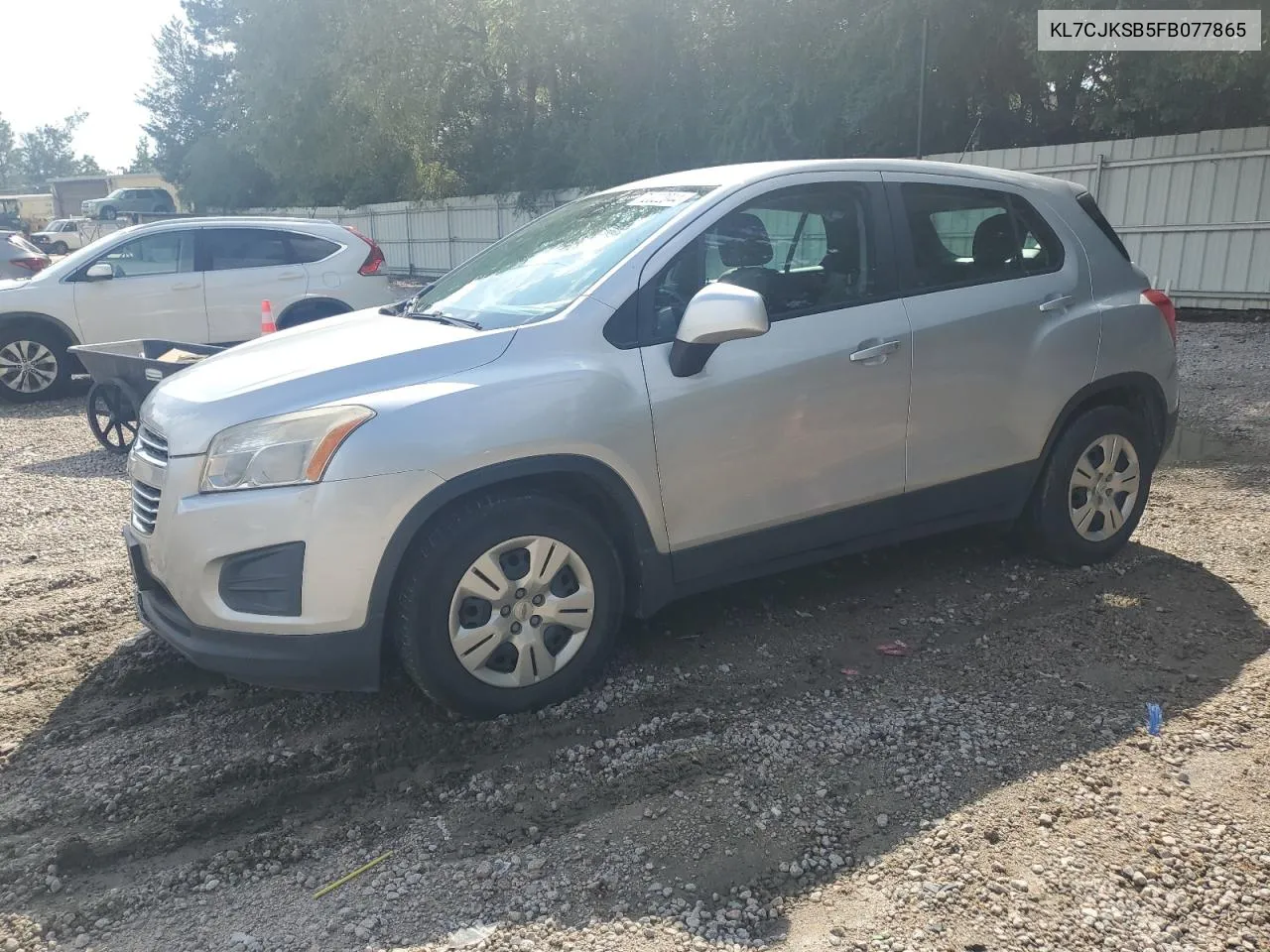 2015 Chevrolet Trax Ls VIN: KL7CJKSB5FB077865 Lot: 72022044