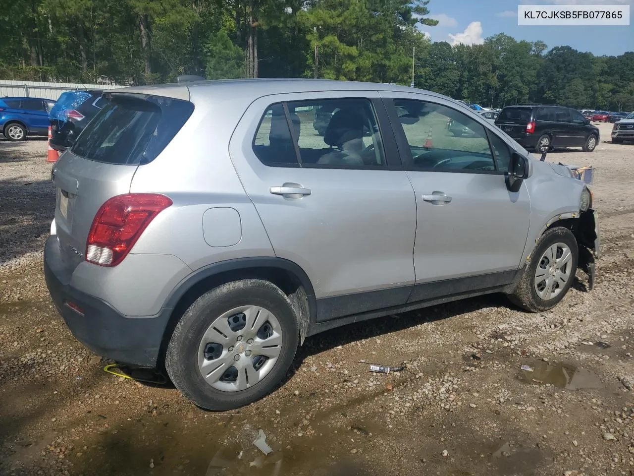 2015 Chevrolet Trax Ls VIN: KL7CJKSB5FB077865 Lot: 72022044