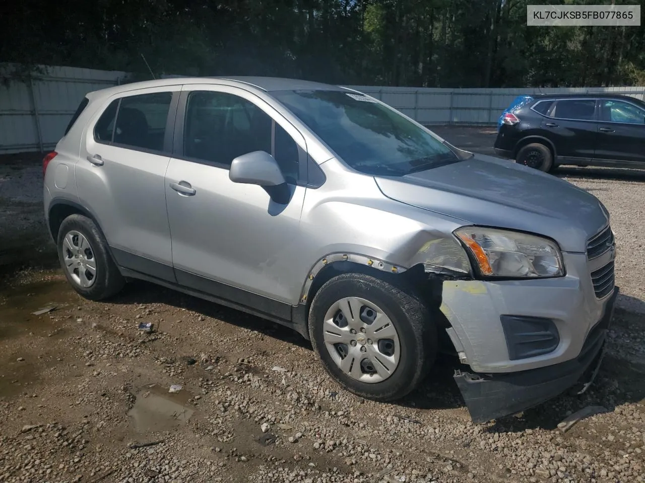 2015 Chevrolet Trax Ls VIN: KL7CJKSB5FB077865 Lot: 72022044