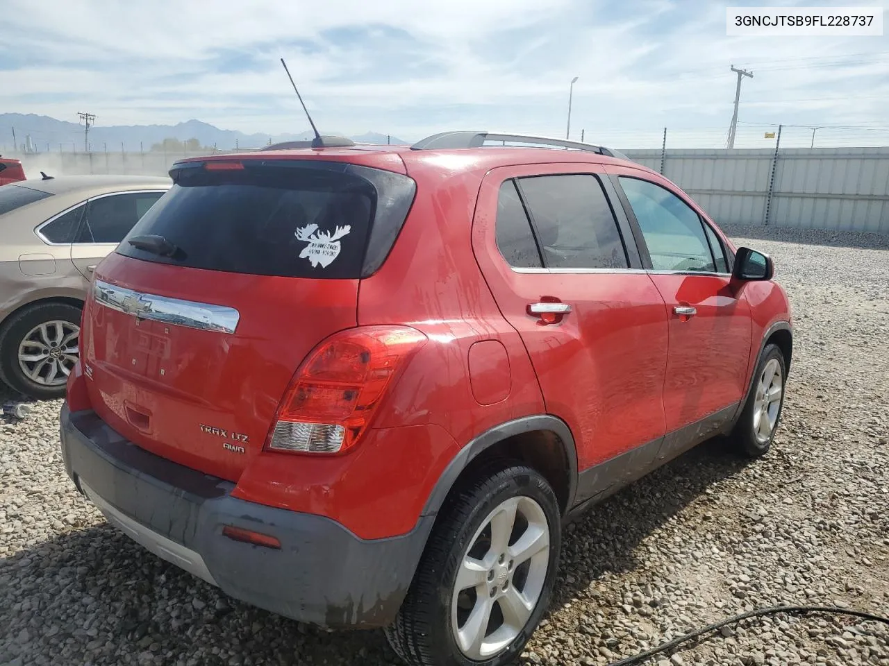 2015 Chevrolet Trax Ltz VIN: 3GNCJTSB9FL228737 Lot: 72259654