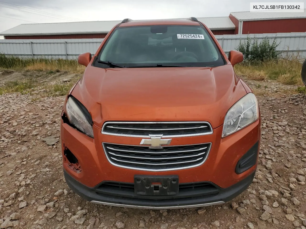 KL7CJLSB1FB130342 2015 Chevrolet Trax 1Lt