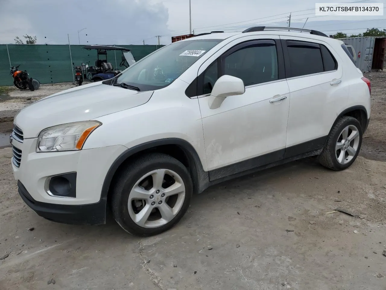 2015 Chevrolet Trax Ltz VIN: KL7CJTSB4FB134370 Lot: 72589844