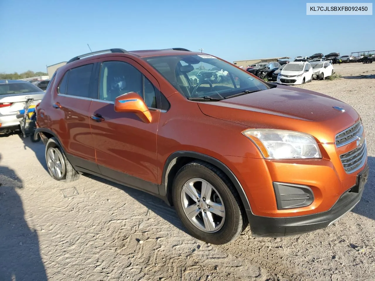 2015 Chevrolet Trax 1Lt VIN: KL7CJLSBXFB092450 Lot: 72735084