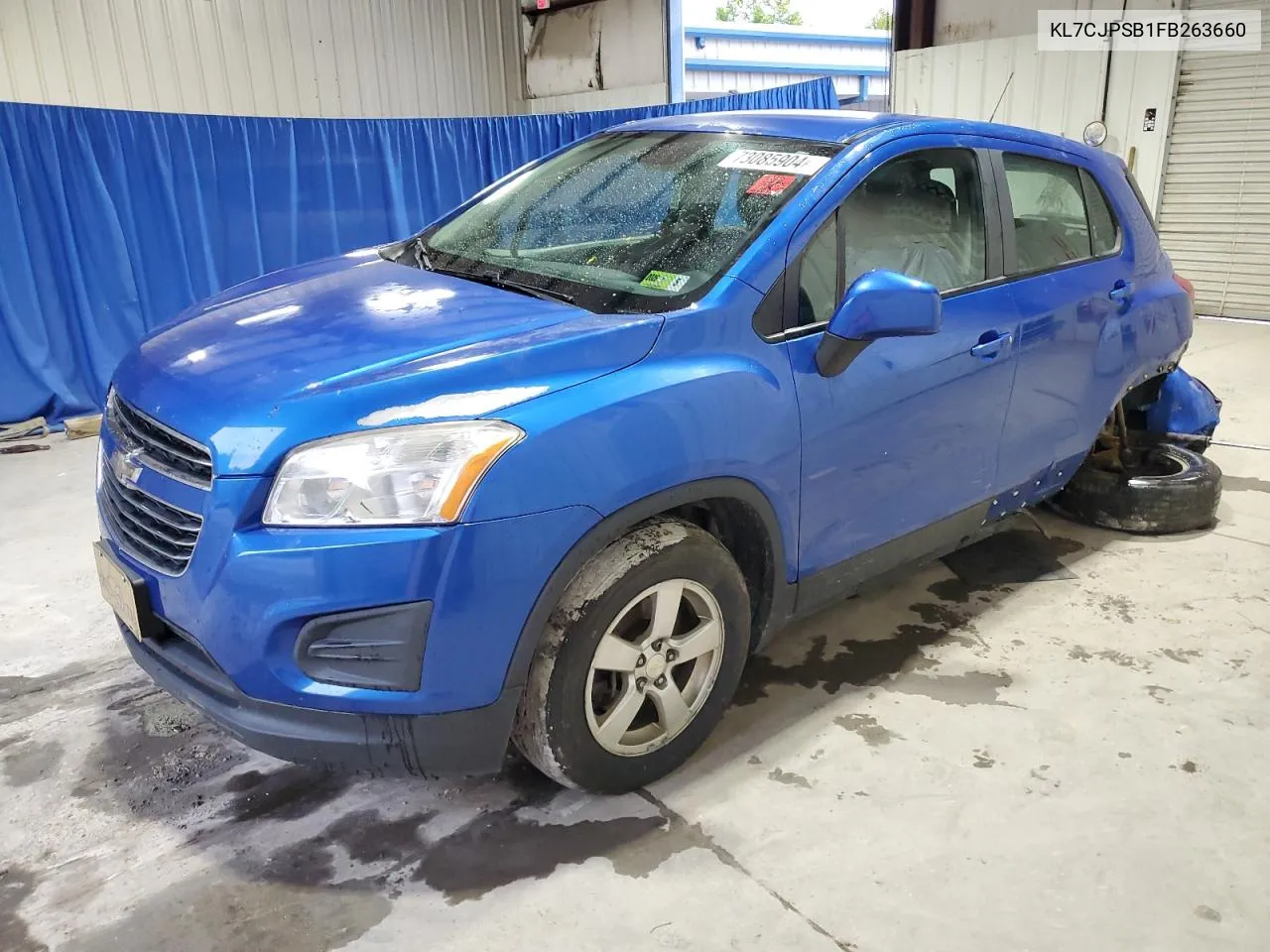 2015 Chevrolet Trax 1Ls VIN: KL7CJPSB1FB263660 Lot: 73085904