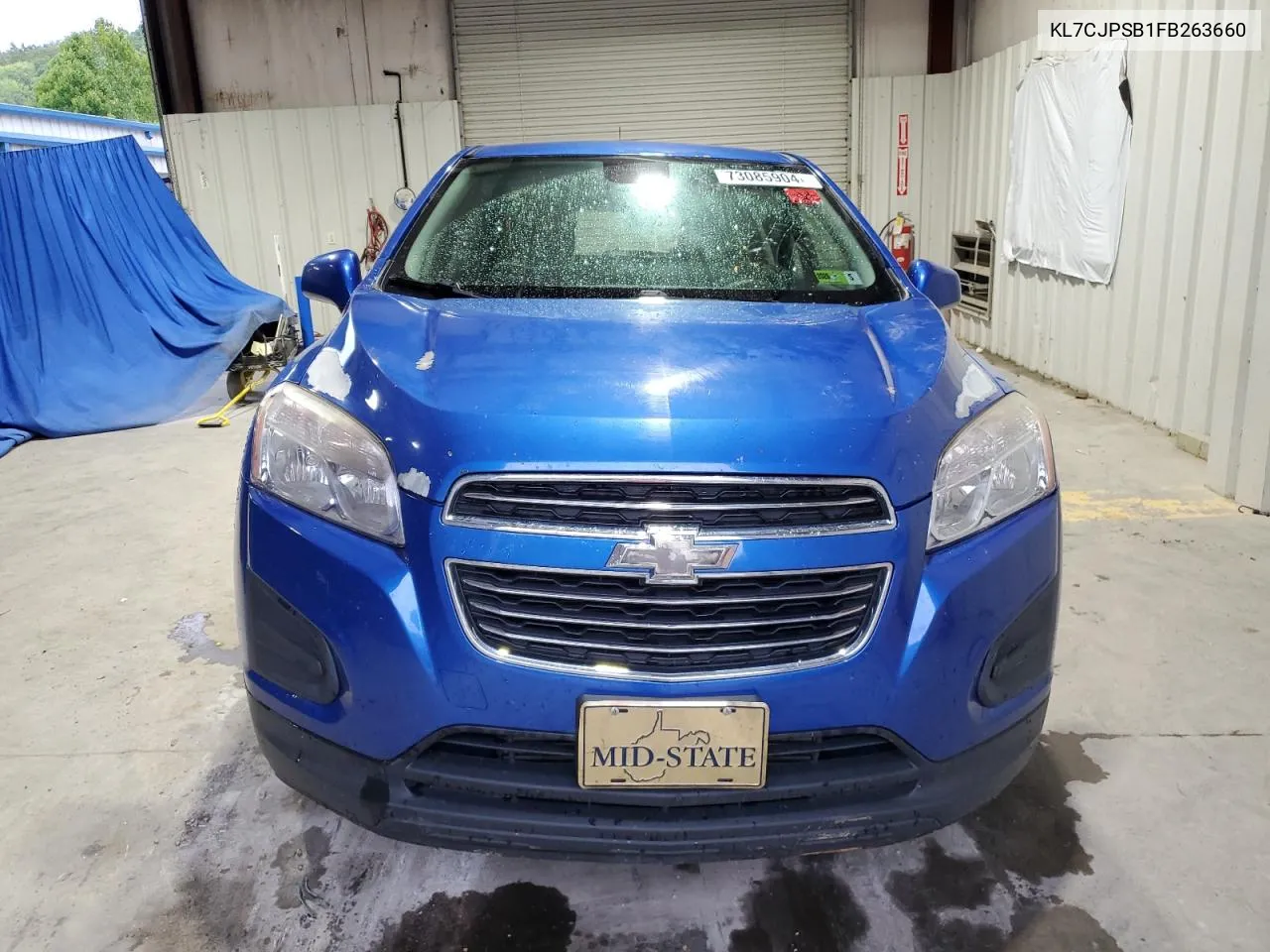 2015 Chevrolet Trax 1Ls VIN: KL7CJPSB1FB263660 Lot: 73085904