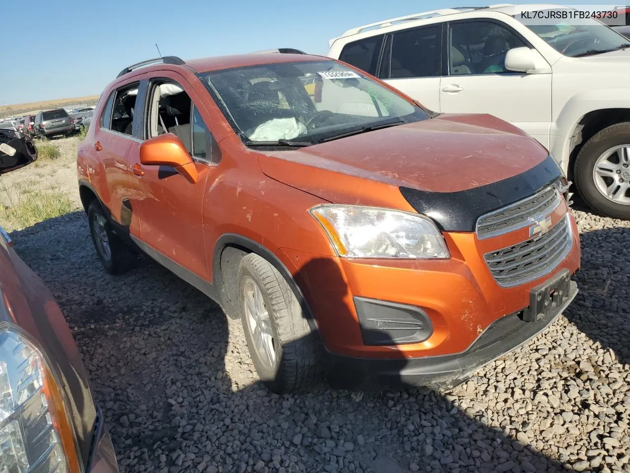 2015 Chevrolet Trax 1Lt VIN: KL7CJRSB1FB243730 Lot: 73325894