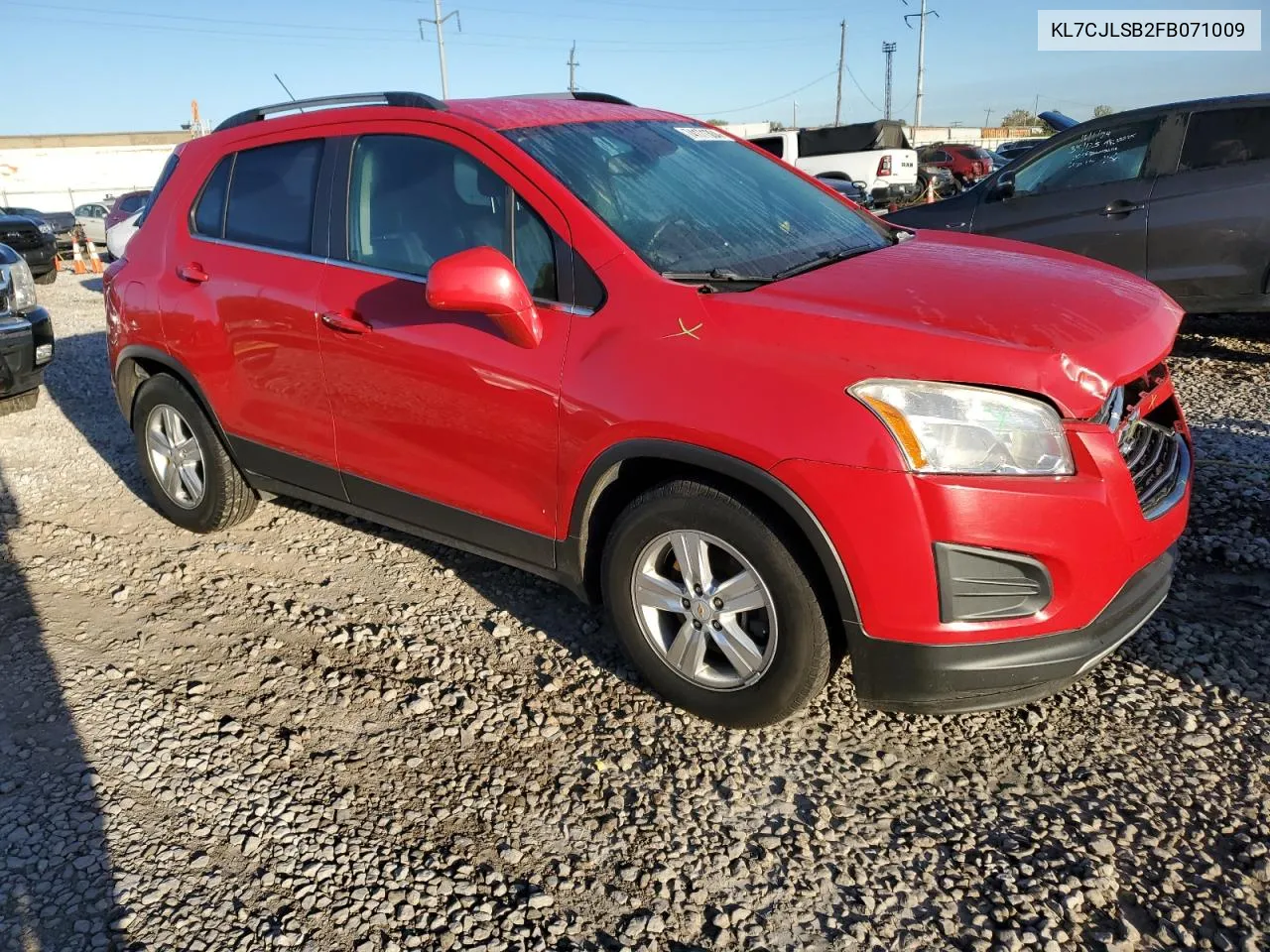 2015 Chevrolet Trax 1Lt VIN: KL7CJLSB2FB071009 Lot: 74171304