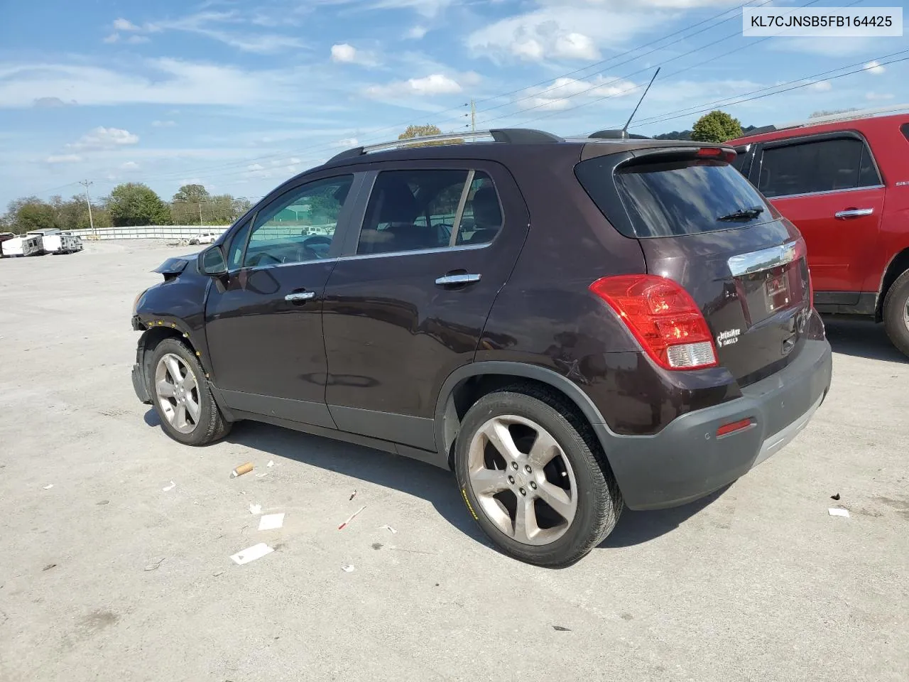 2015 Chevrolet Trax Ltz VIN: KL7CJNSB5FB164425 Lot: 74628114