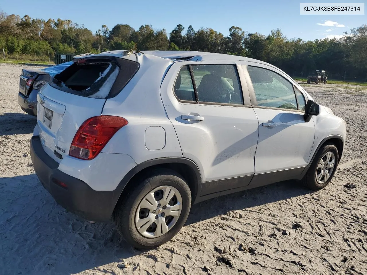 2015 Chevrolet Trax Ls VIN: KL7CJKSB8FB247314 Lot: 74671934