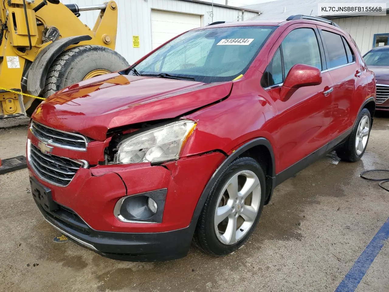 2015 Chevrolet Trax Ltz VIN: KL7CJNSB8FB155668 Lot: 75184434