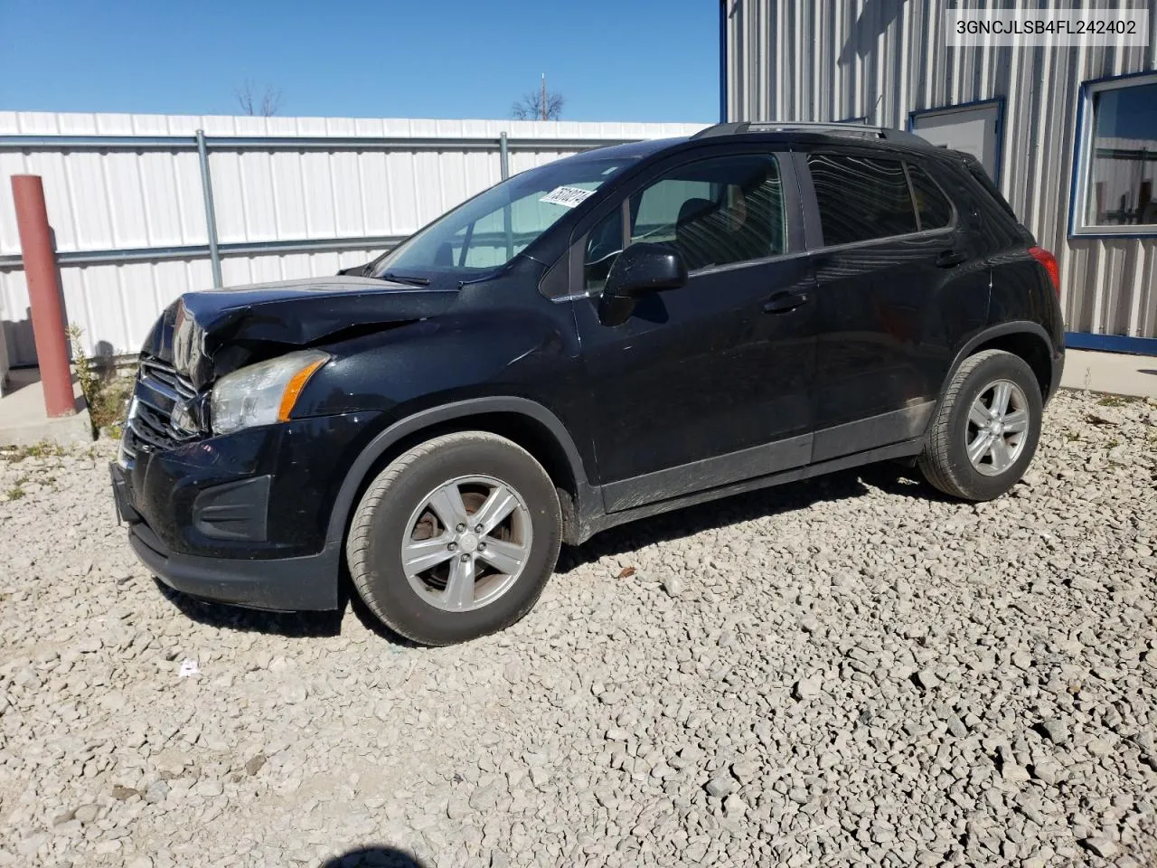 2015 Chevrolet Trax 1Lt VIN: 3GNCJLSB4FL242402 Lot: 75310274