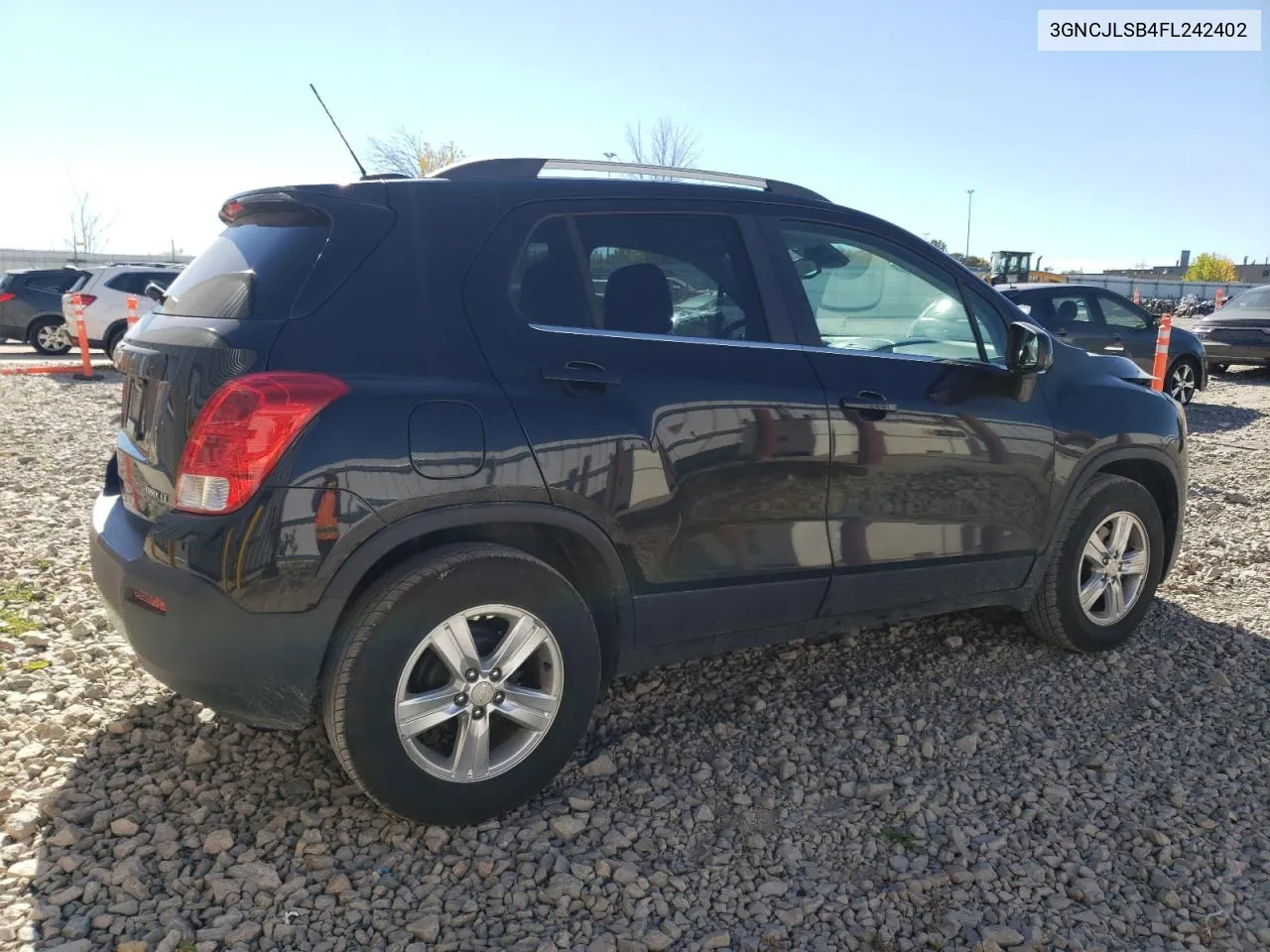 2015 Chevrolet Trax 1Lt VIN: 3GNCJLSB4FL242402 Lot: 75310274