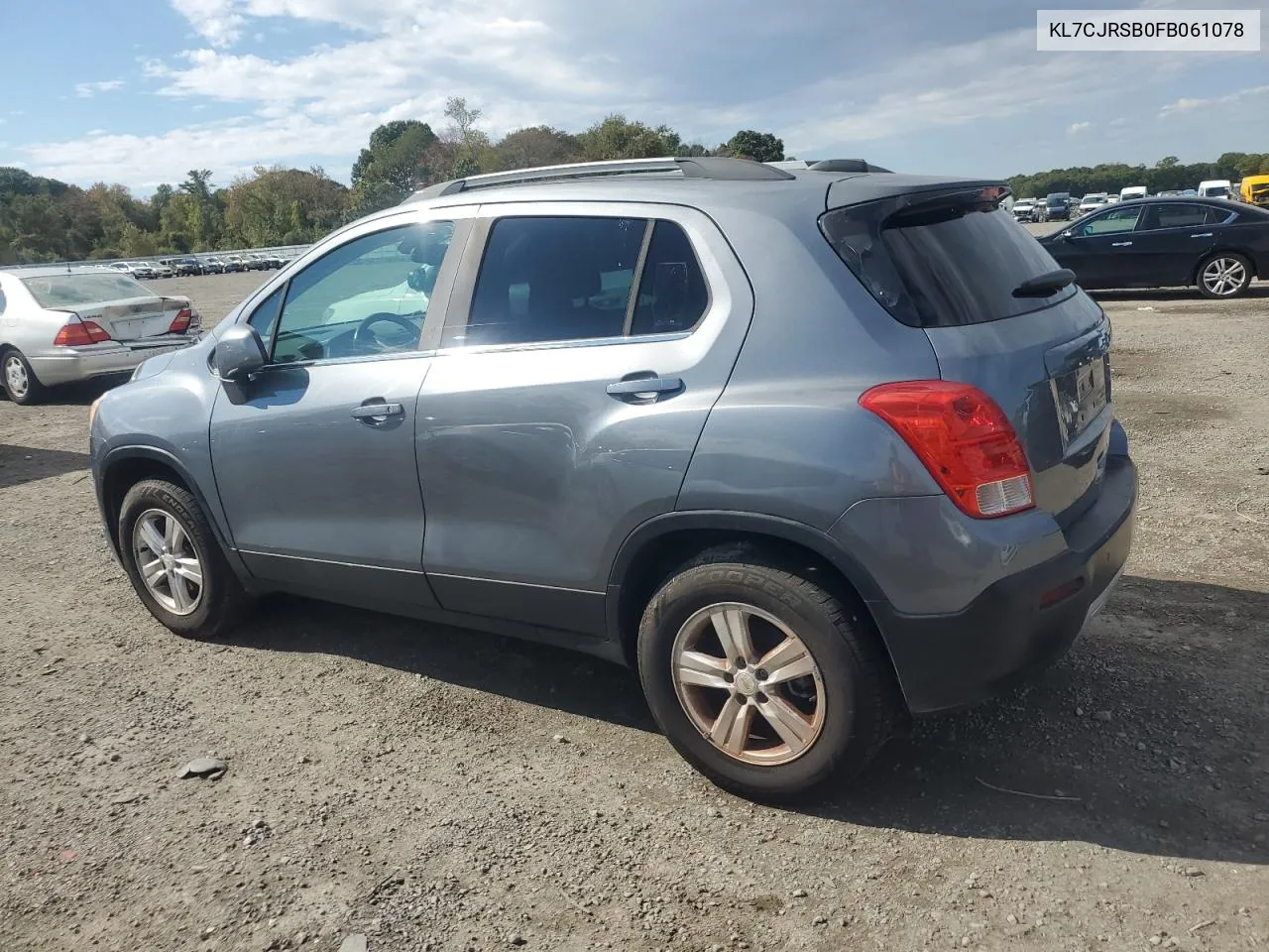 2015 Chevrolet Trax 1Lt VIN: KL7CJRSB0FB061078 Lot: 75471674