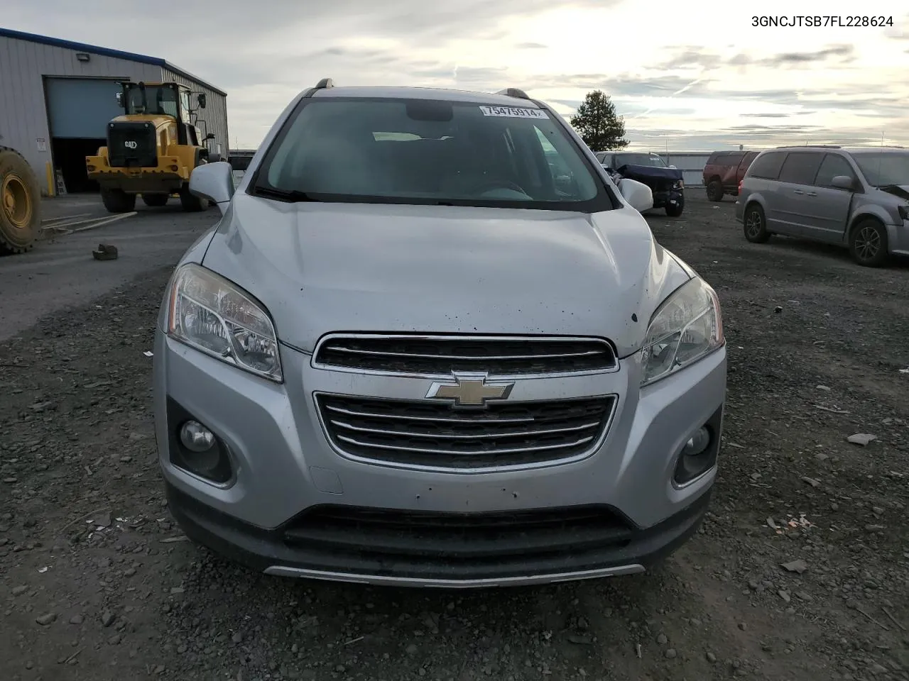 2015 Chevrolet Trax Ltz VIN: 3GNCJTSB7FL228624 Lot: 75475914