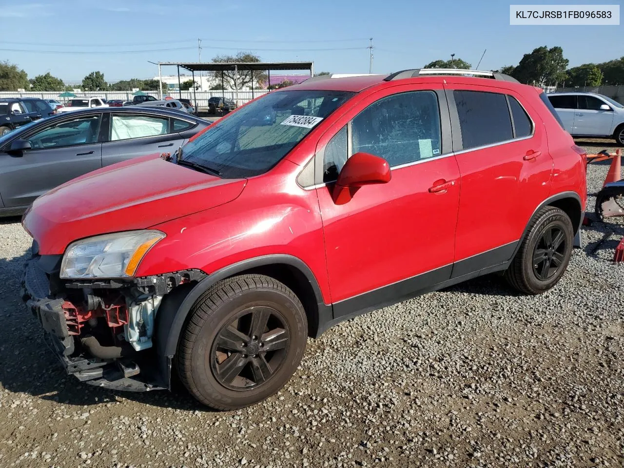 2015 Chevrolet Trax 1Lt VIN: KL7CJRSB1FB096583 Lot: 75482884