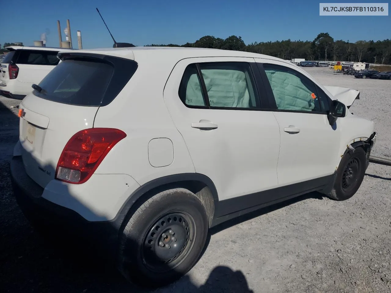 2015 Chevrolet Trax Ls VIN: KL7CJKSB7FB110316 Lot: 75486064