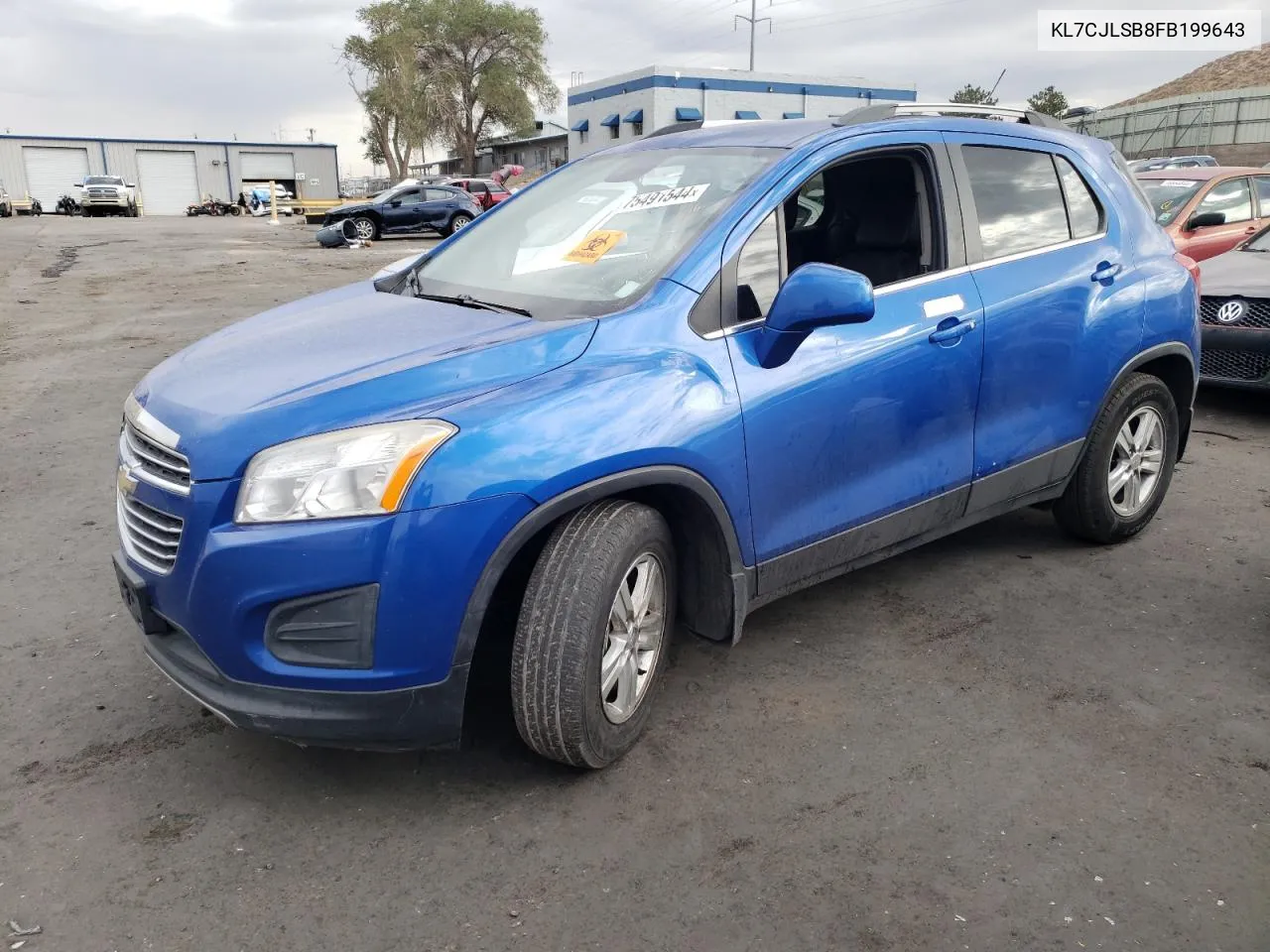 2015 Chevrolet Trax 1Lt VIN: KL7CJLSB8FB199643 Lot: 75491544