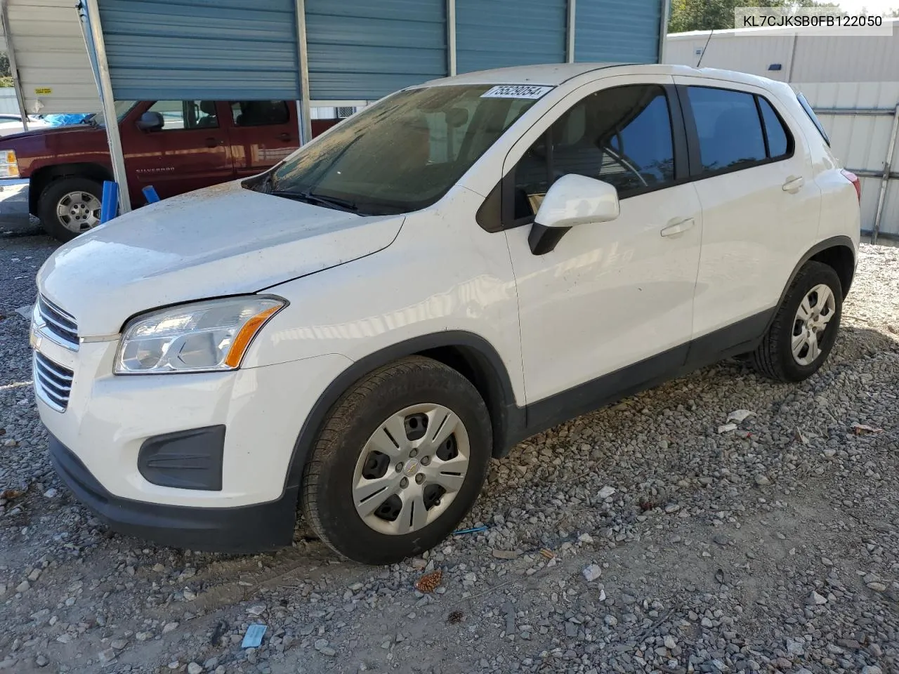 2015 Chevrolet Trax Ls VIN: KL7CJKSB0FB122050 Lot: 75529054