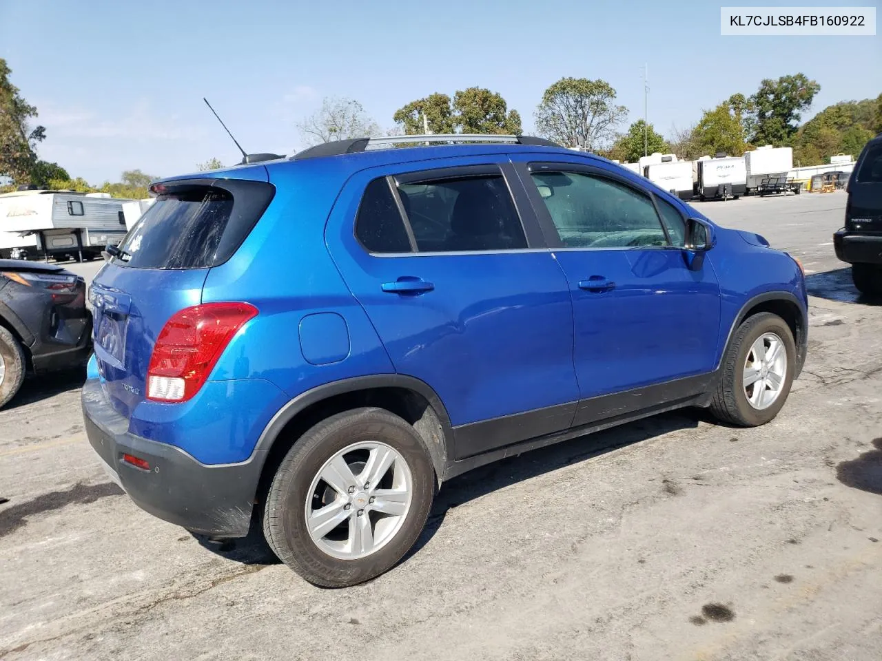 2015 Chevrolet Trax 1Lt VIN: KL7CJLSB4FB160922 Lot: 75683594