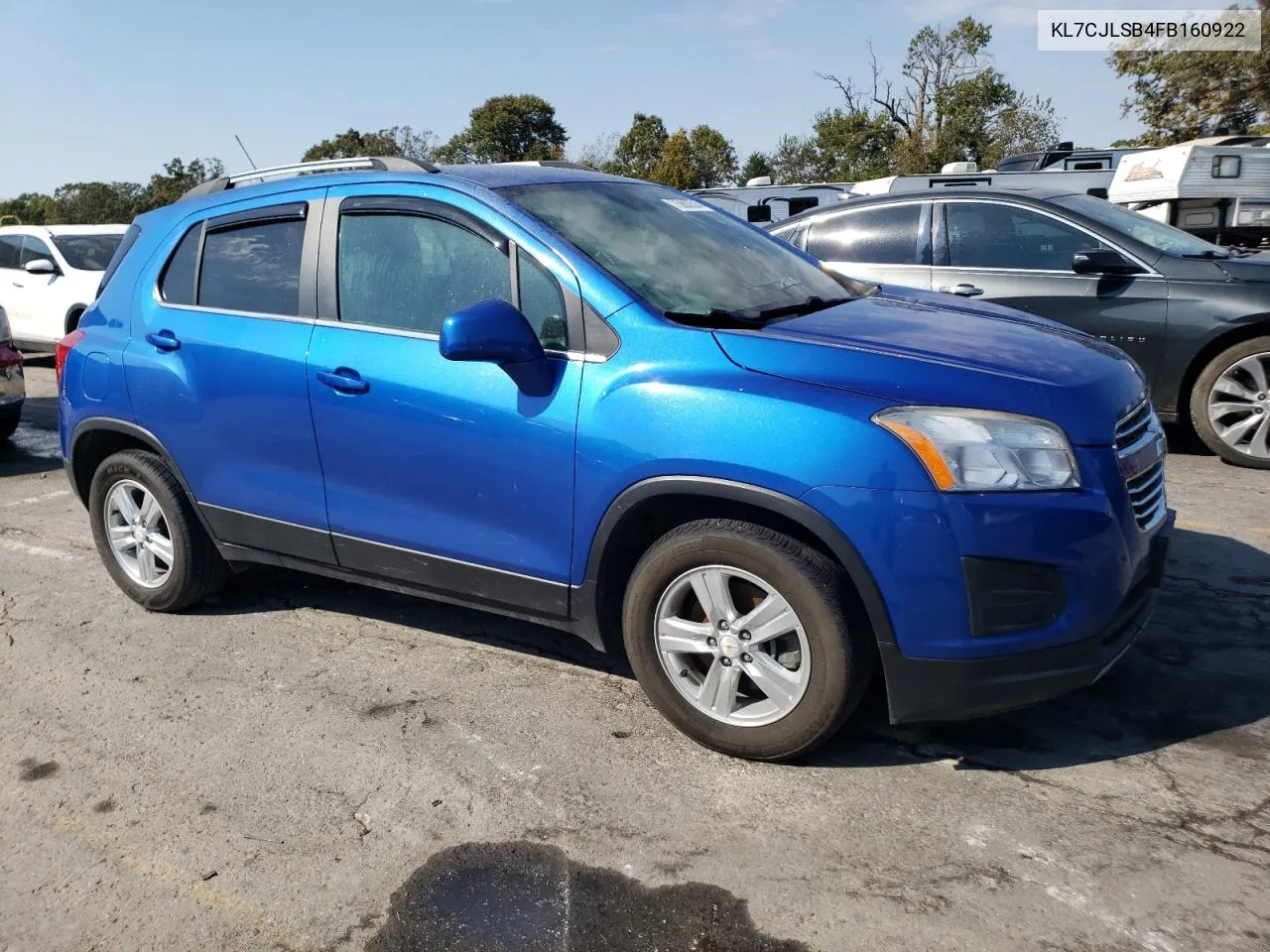 2015 Chevrolet Trax 1Lt VIN: KL7CJLSB4FB160922 Lot: 75683594