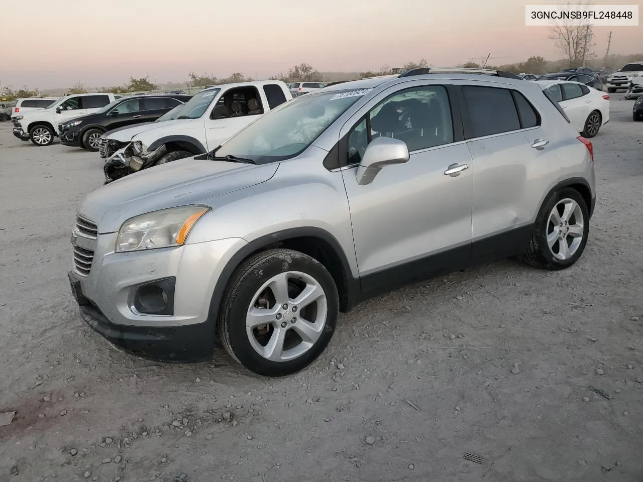 2015 Chevrolet Trax Ltz VIN: 3GNCJNSB9FL248448 Lot: 76180924