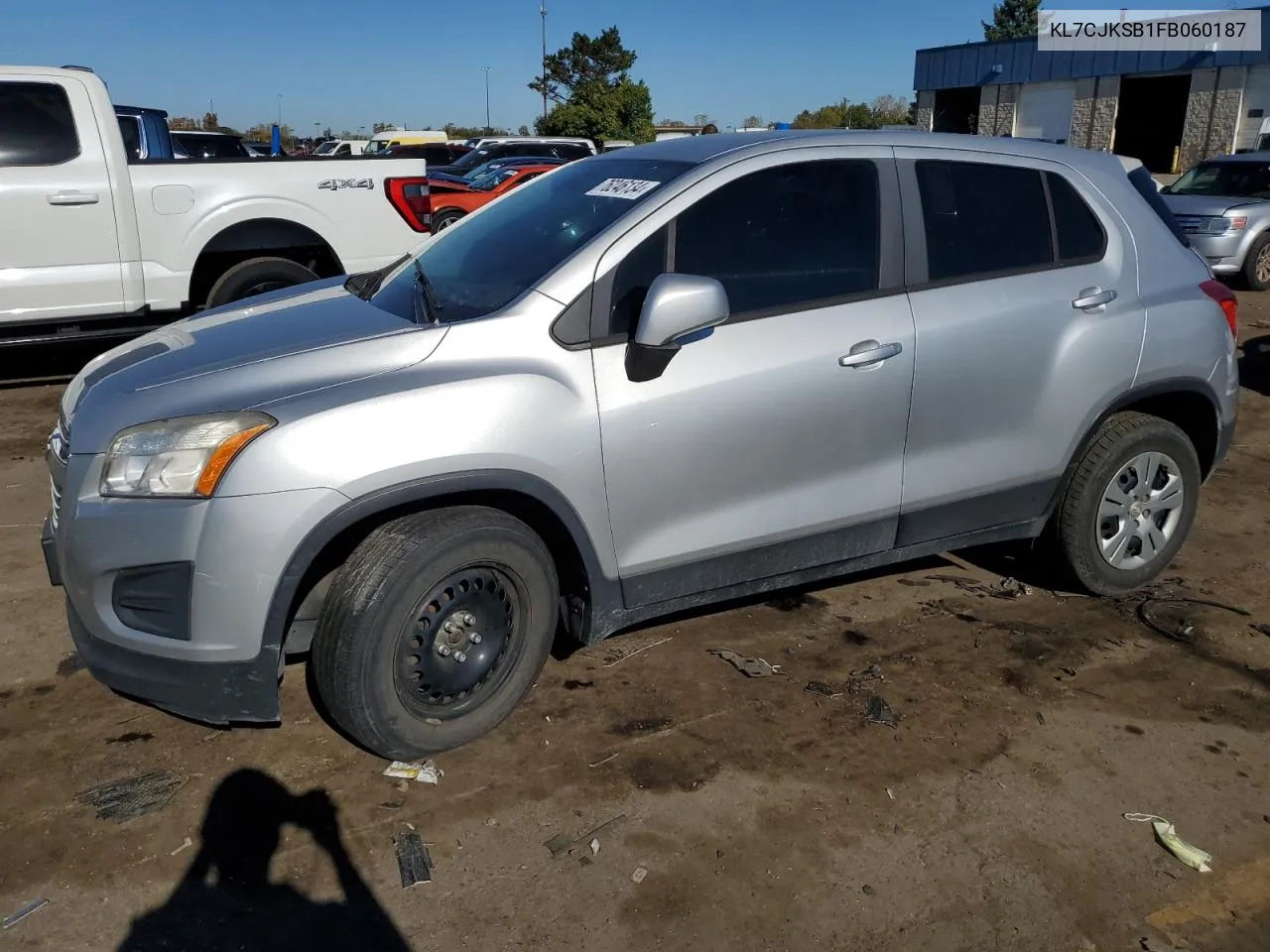 2015 Chevrolet Trax Ls VIN: KL7CJKSB1FB060187 Lot: 76246134