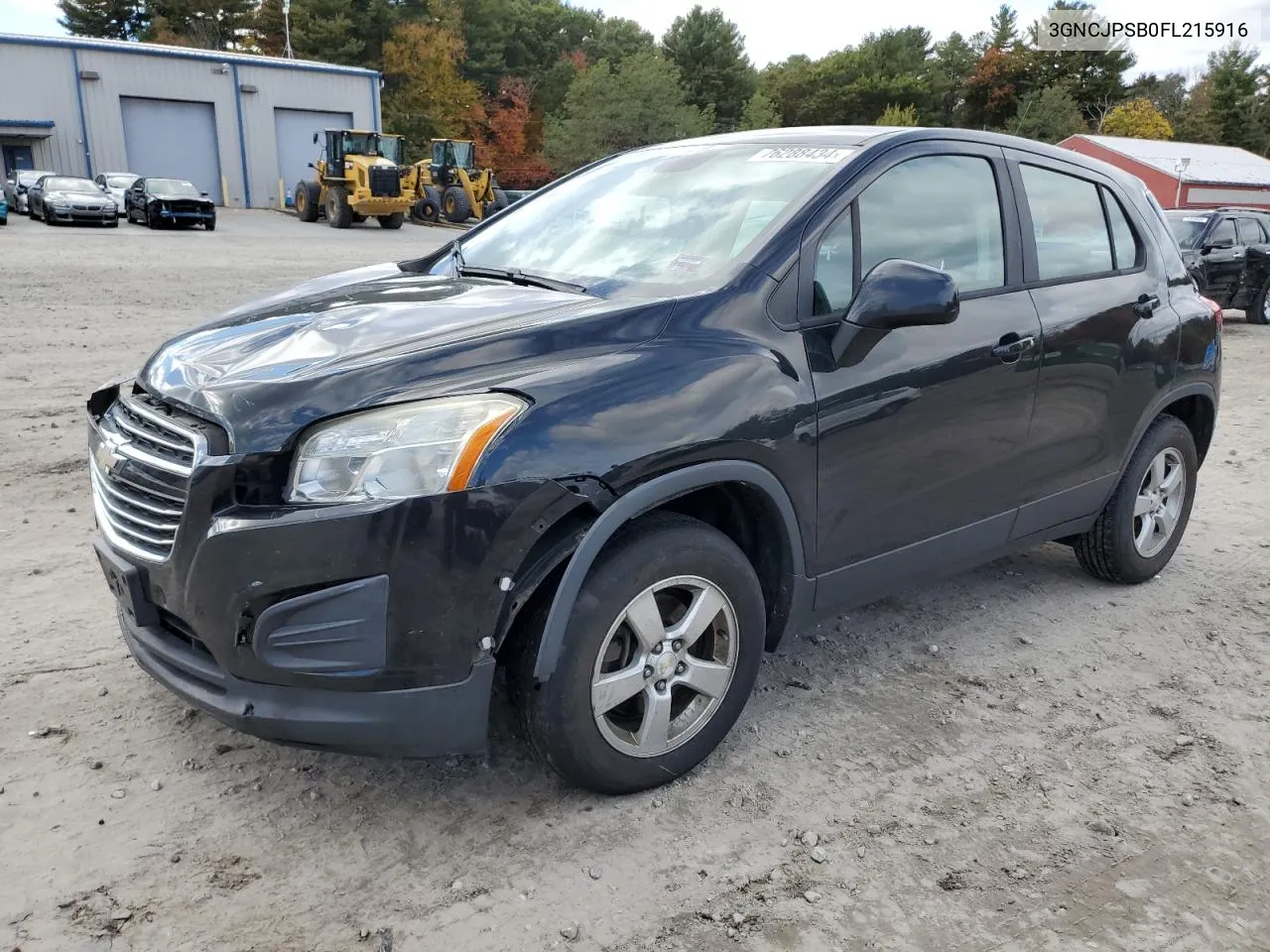 2015 Chevrolet Trax 1Ls VIN: 3GNCJPSB0FL215916 Lot: 76288434