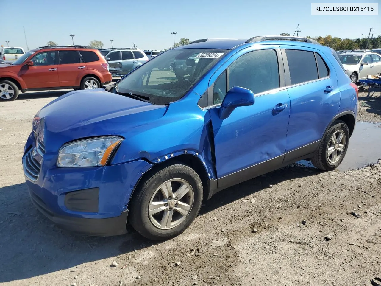 2015 Chevrolet Trax 1Lt VIN: KL7CJLSB0FB215415 Lot: 76299334