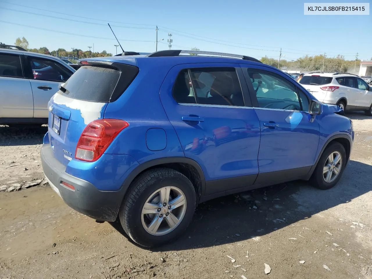 2015 Chevrolet Trax 1Lt VIN: KL7CJLSB0FB215415 Lot: 76299334