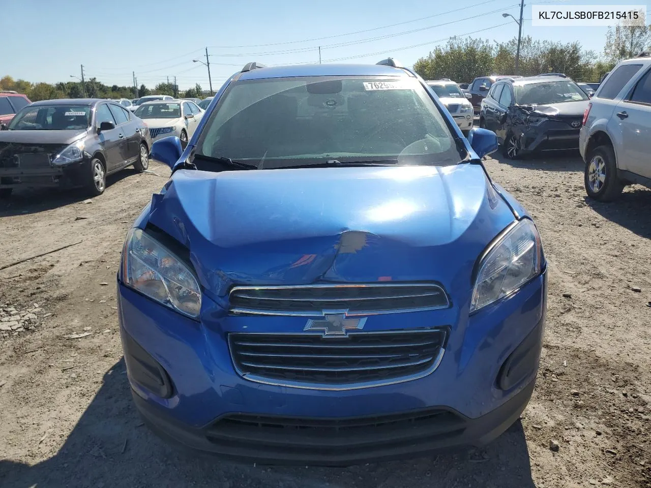 2015 Chevrolet Trax 1Lt VIN: KL7CJLSB0FB215415 Lot: 76299334