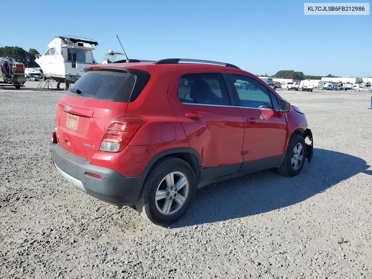 2015 Chevrolet Trax 1Lt VIN: KL7CJLSB6FB212986 Lot: 77109514