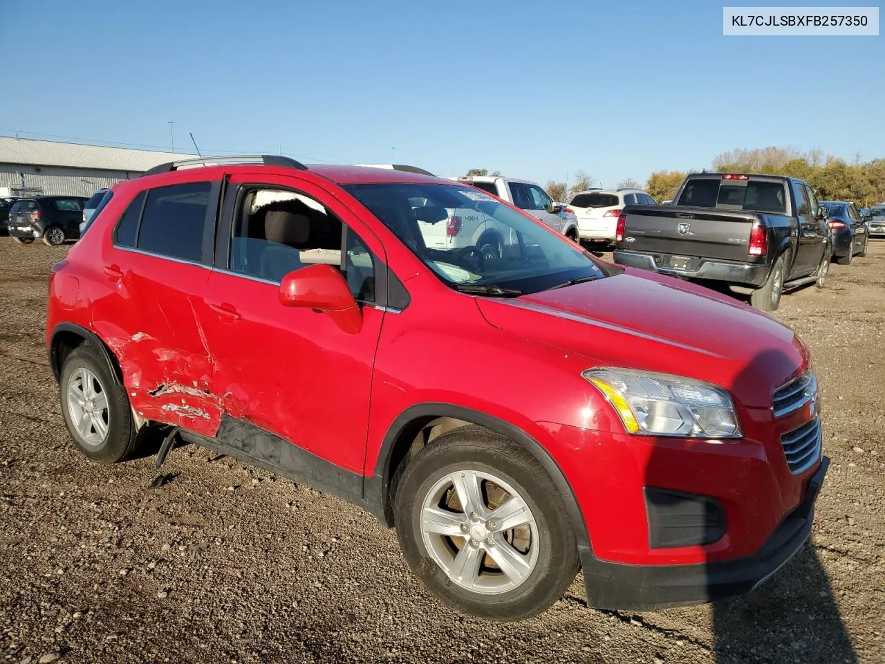 2015 Chevrolet Trax 1Lt VIN: KL7CJLSBXFB257350 Lot: 77138434