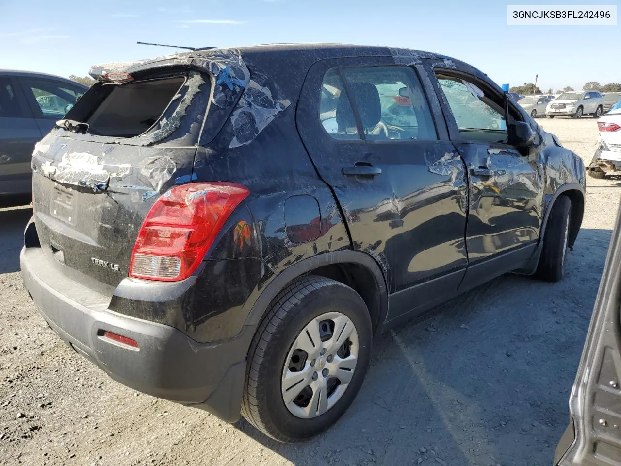 2015 Chevrolet Trax Ls VIN: 3GNCJKSB3FL242496 Lot: 77501604