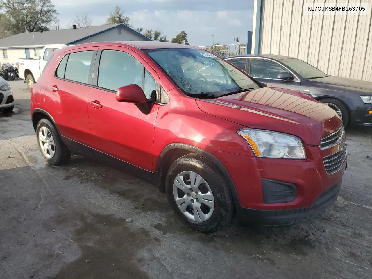 2015 Chevrolet Trax Ls VIN: KL7CJKSB4FB263705 Lot: 78043294