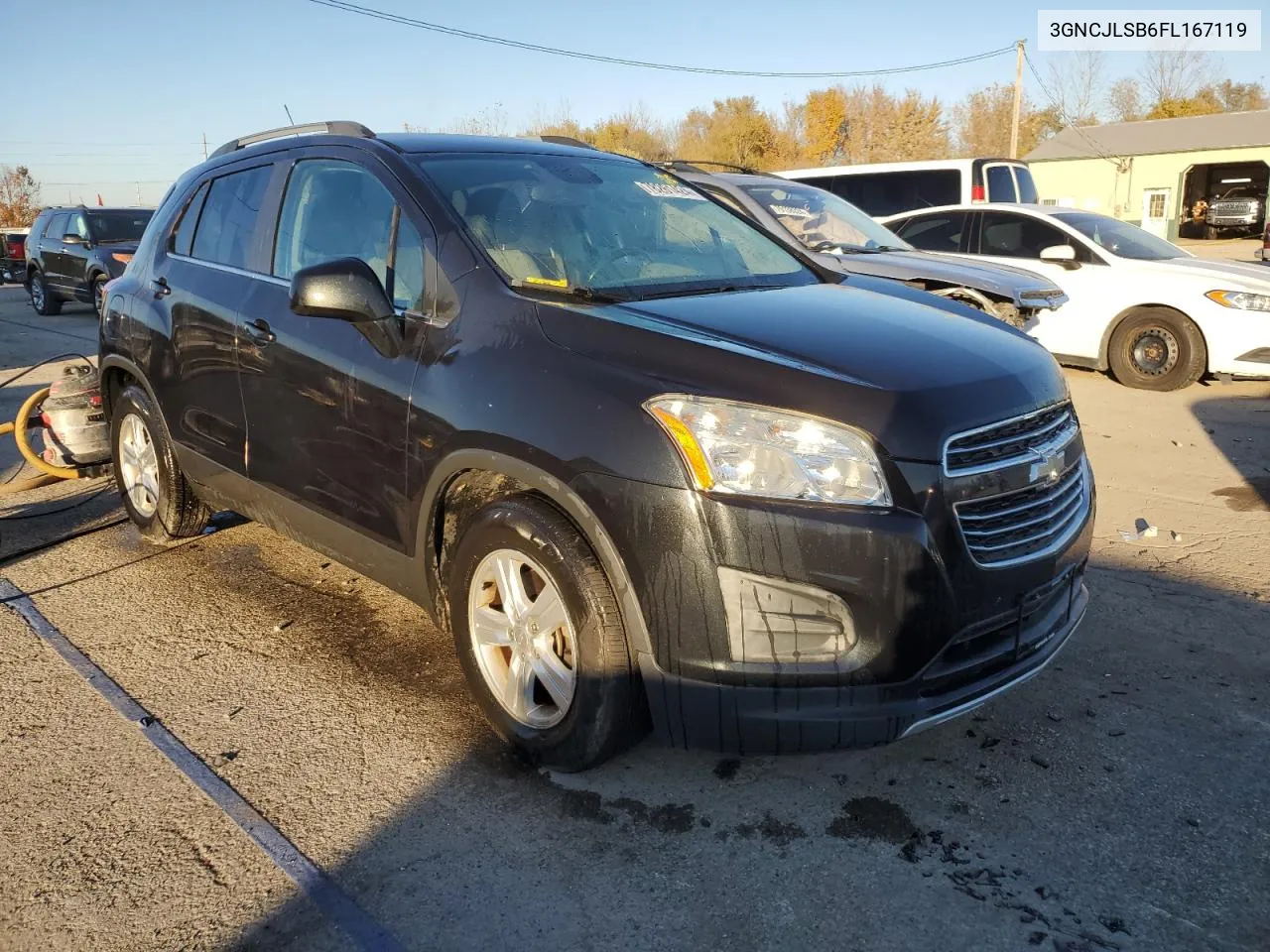 2015 Chevrolet Trax 1Lt VIN: 3GNCJLSB6FL167119 Lot: 78261424