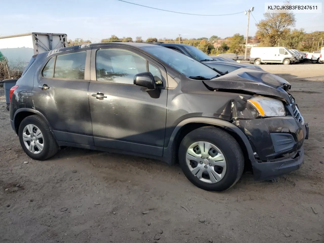 2015 Chevrolet Trax Ls VIN: KL7CJKSB3FB247611 Lot: 78411964