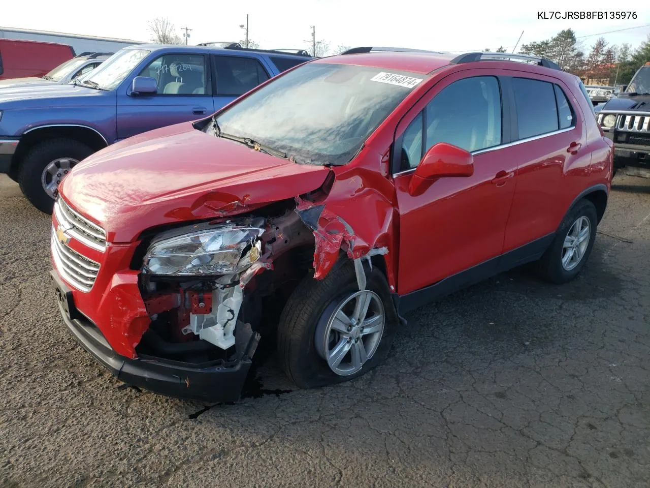 2015 Chevrolet Trax 1Lt VIN: KL7CJRSB8FB135976 Lot: 79164874