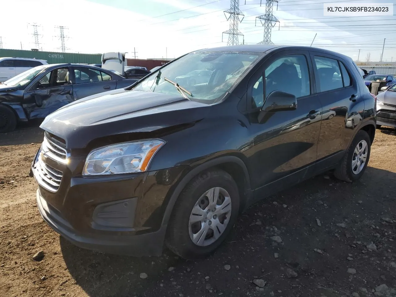 2015 Chevrolet Trax Ls VIN: KL7CJKSB9FB234023 Lot: 80133644