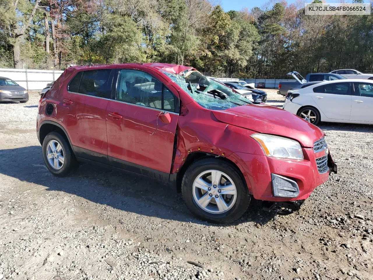 2015 Chevrolet Trax 1Lt VIN: KL7CJLSB4FB066524 Lot: 80220164