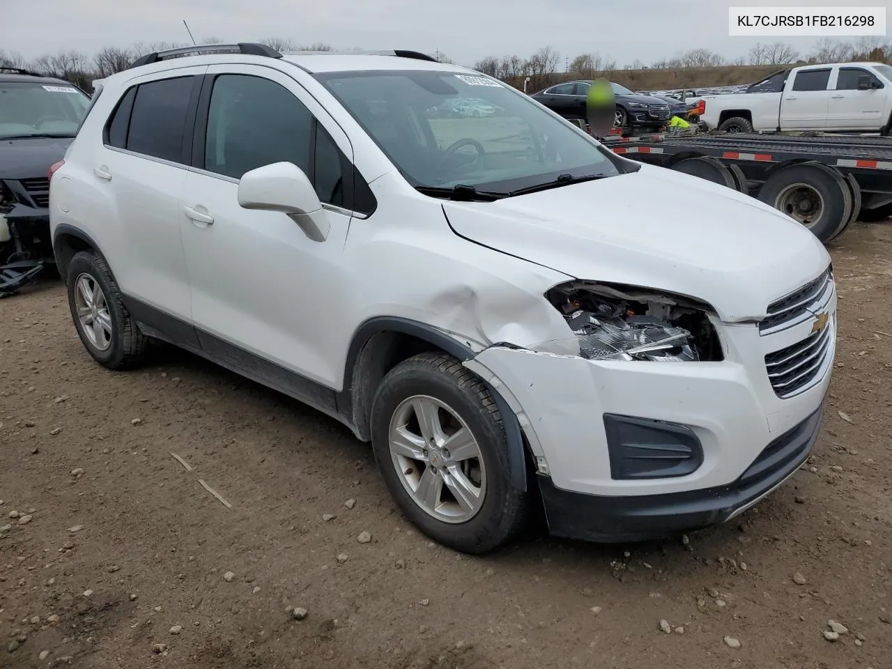 2015 Chevrolet Trax 1Lt VIN: KL7CJRSB1FB216298 Lot: 80912504