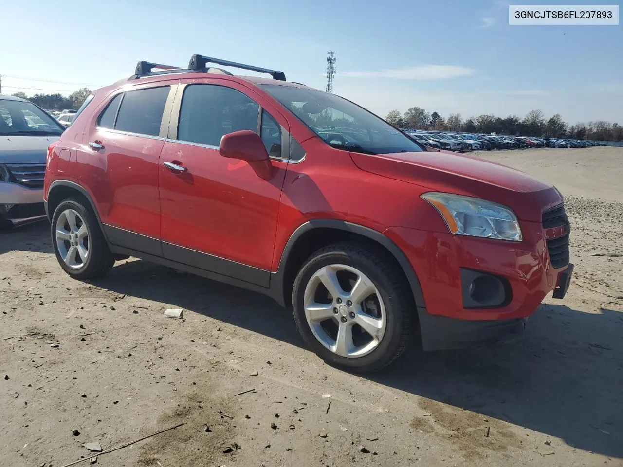 2015 Chevrolet Trax Ltz VIN: 3GNCJTSB6FL207893 Lot: 81121424